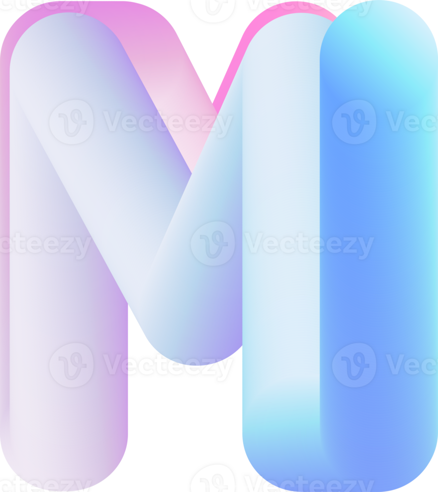 3D Lettering M png