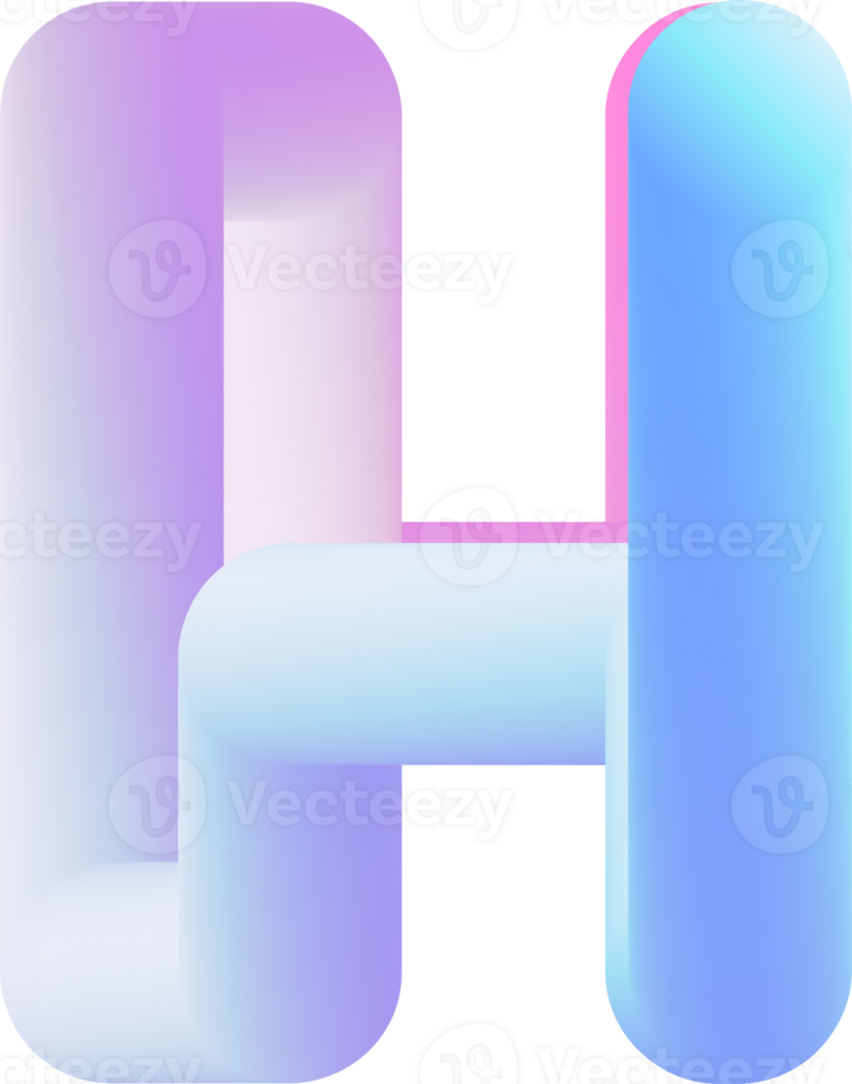 3D Lettering H png
