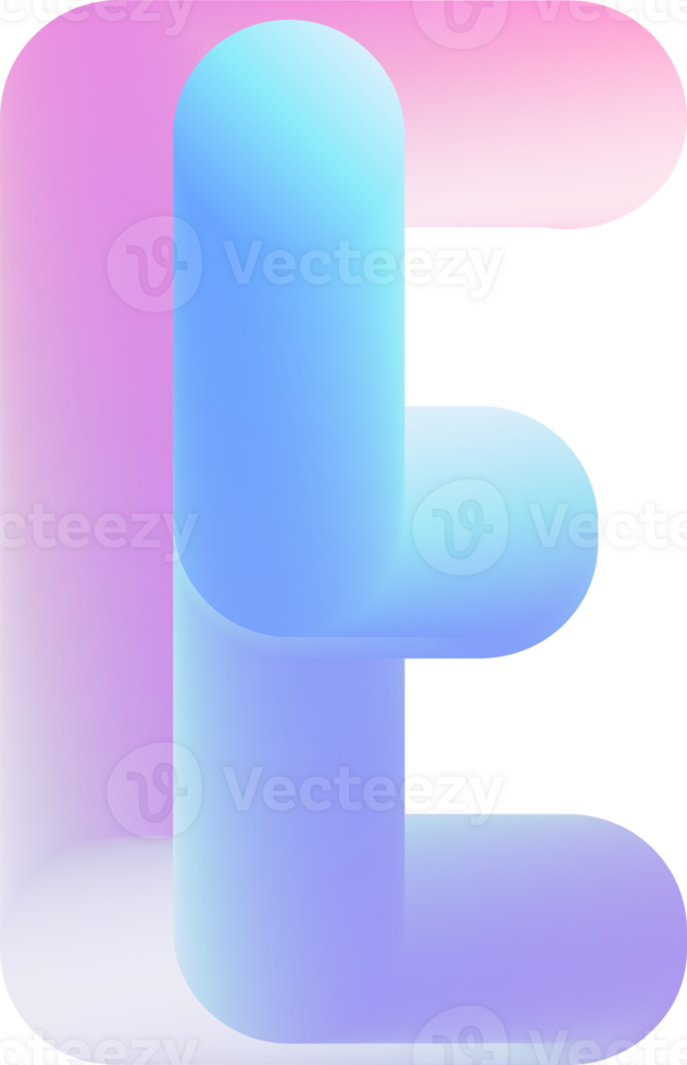 3D Lettering E png