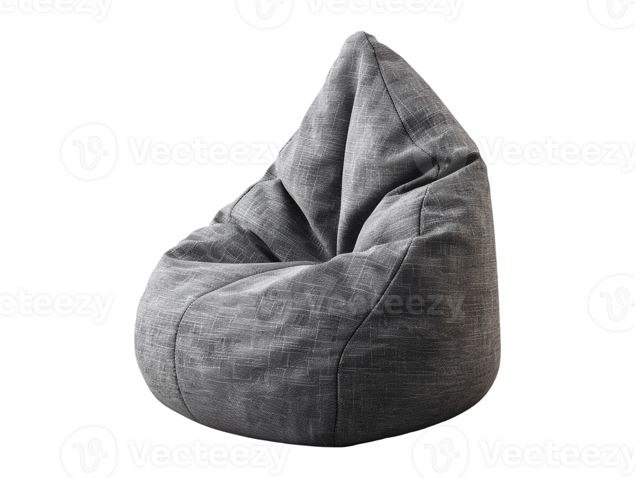 Modern bean bag chair isolated png