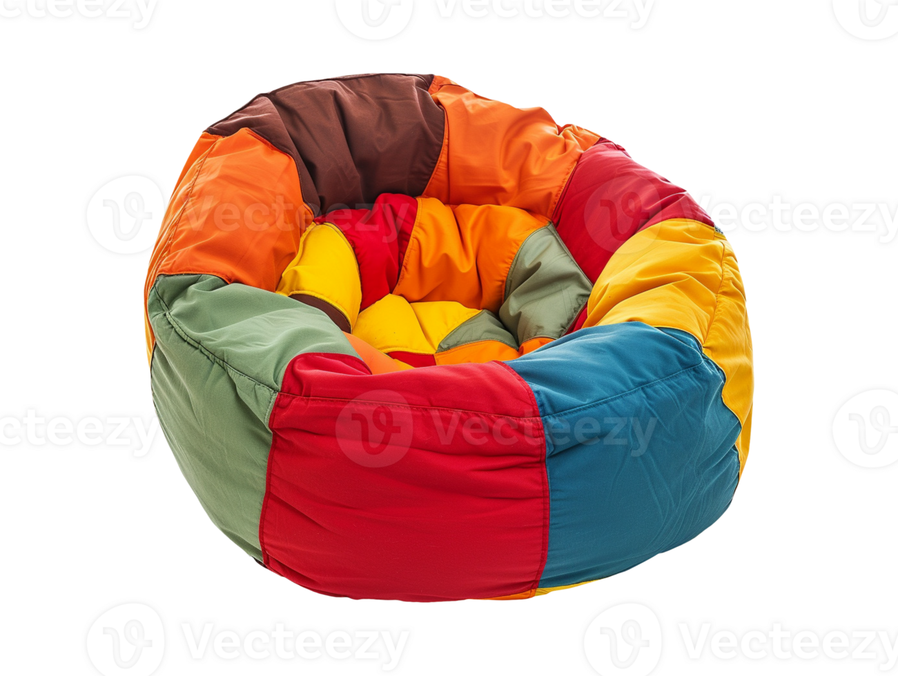 Modern bean bag chair isolated png