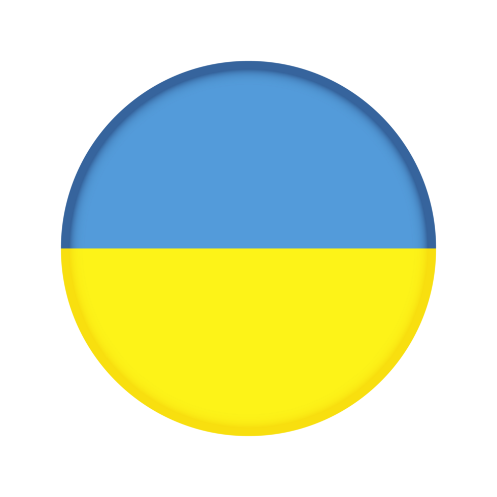 Round flag of Ukraine png