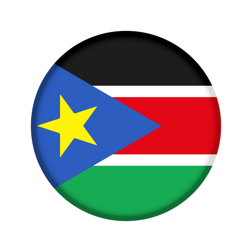 Round flag of South Sudan png