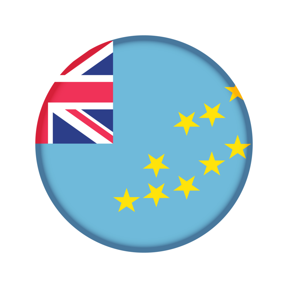 Round flag of Tuvalu png