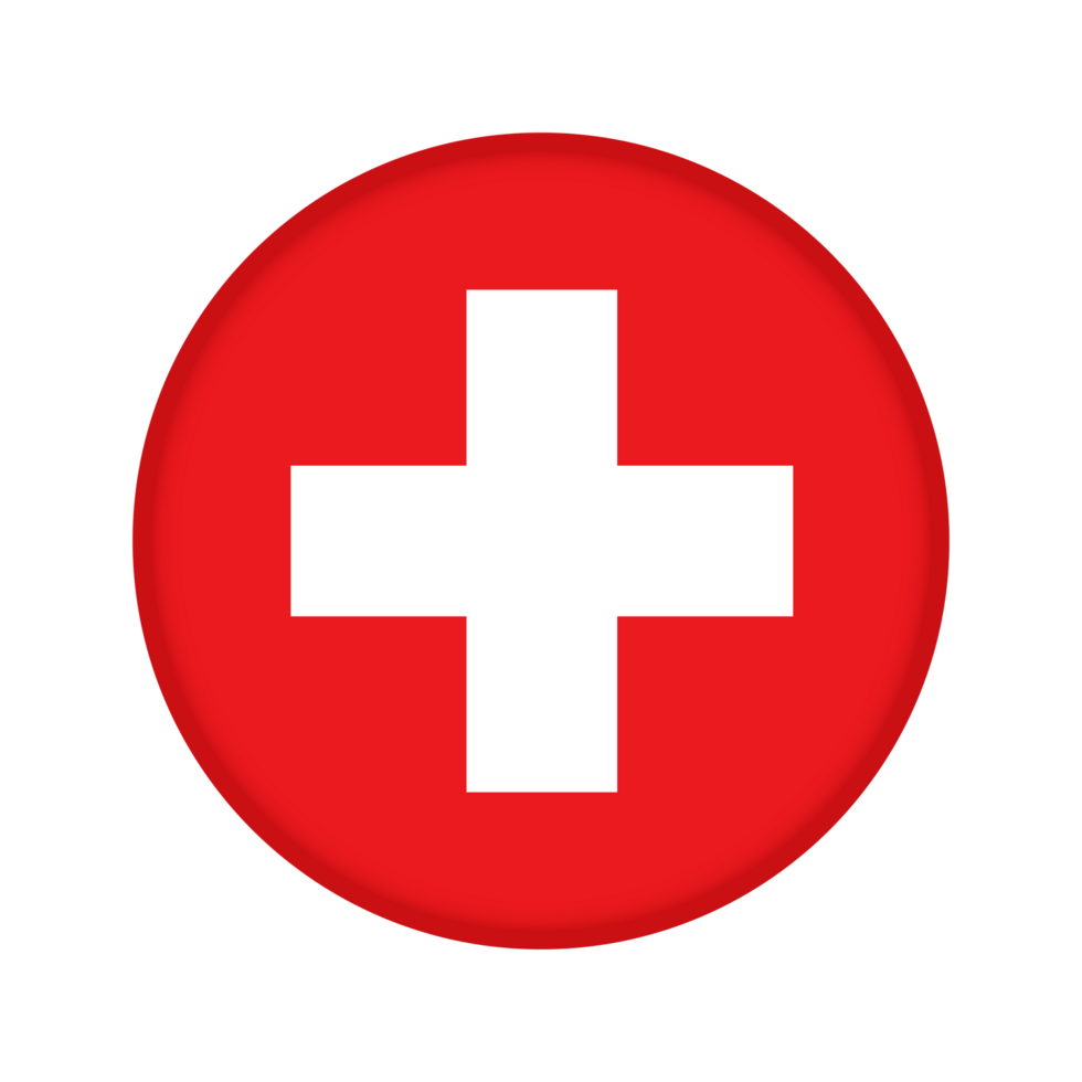 Round flag of Switzerland png