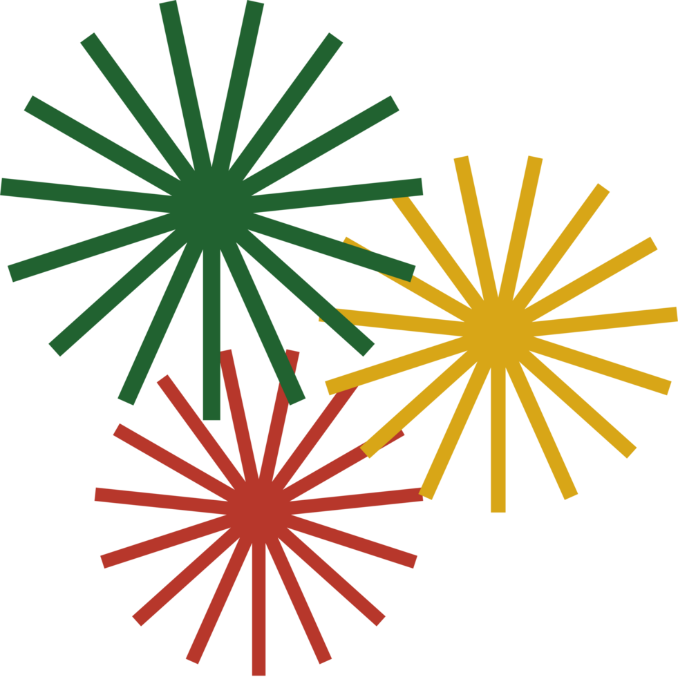 red green yellow juneteenth theme decorative illustration png