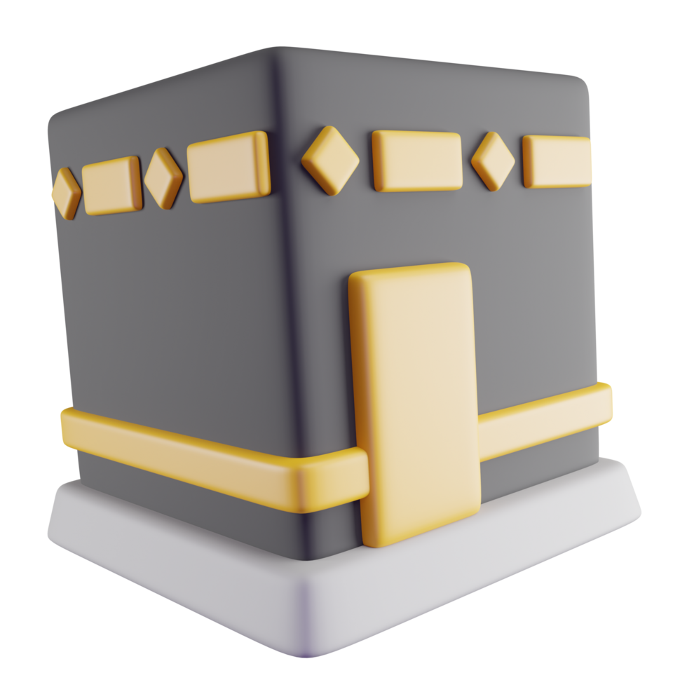 3D Illustration of Kaaba Building png