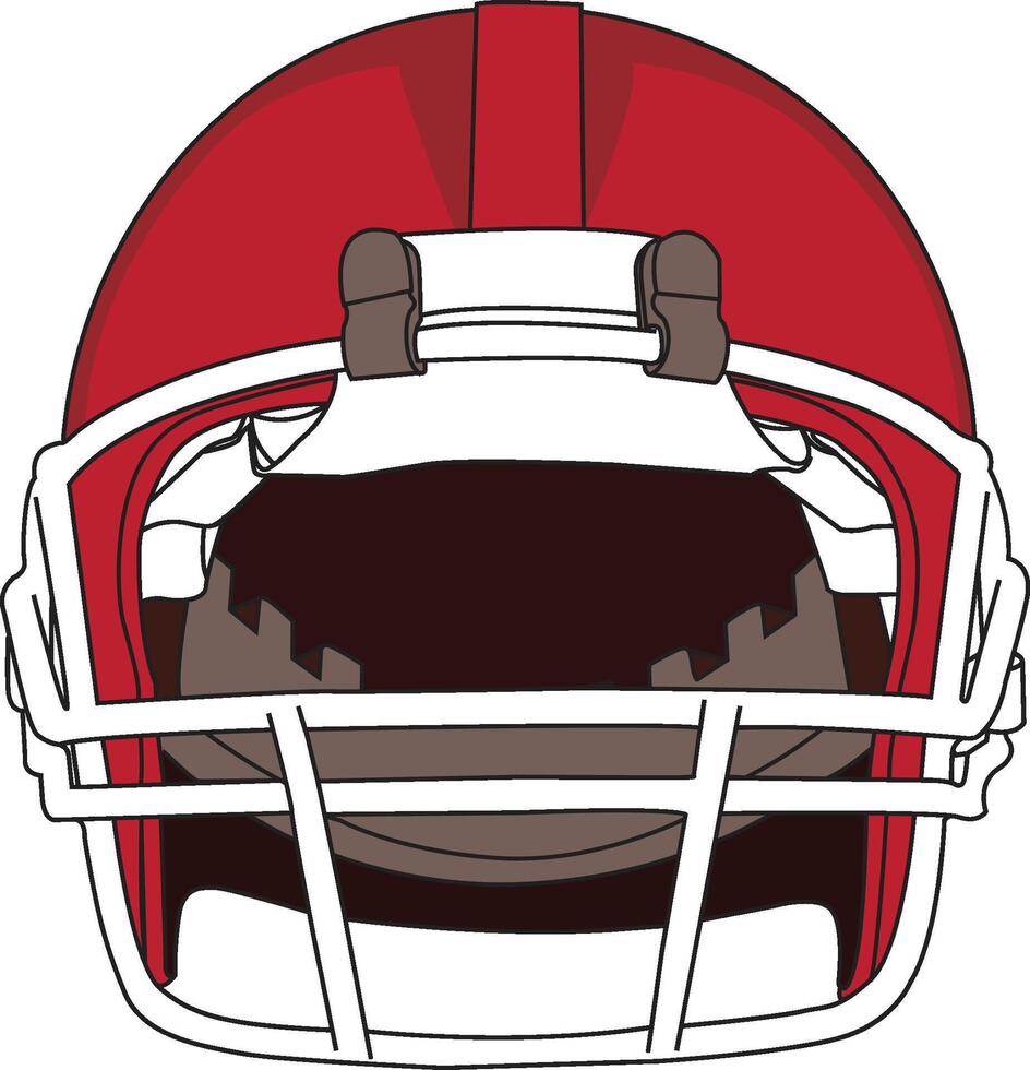red football helmet, football helmet vector