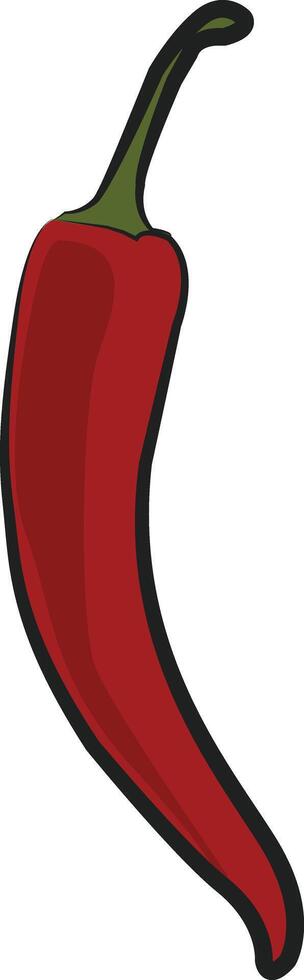 red hot chili suitable for children's books vector