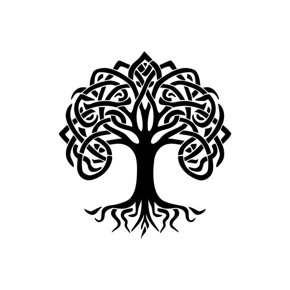 Intricate Celtic Tree of Life Design vector