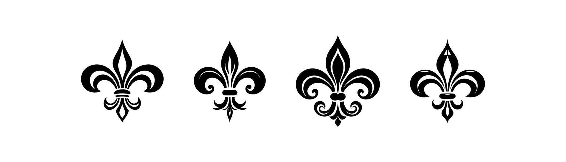 Elegant Fleur-de-lis Symbol Collection vector