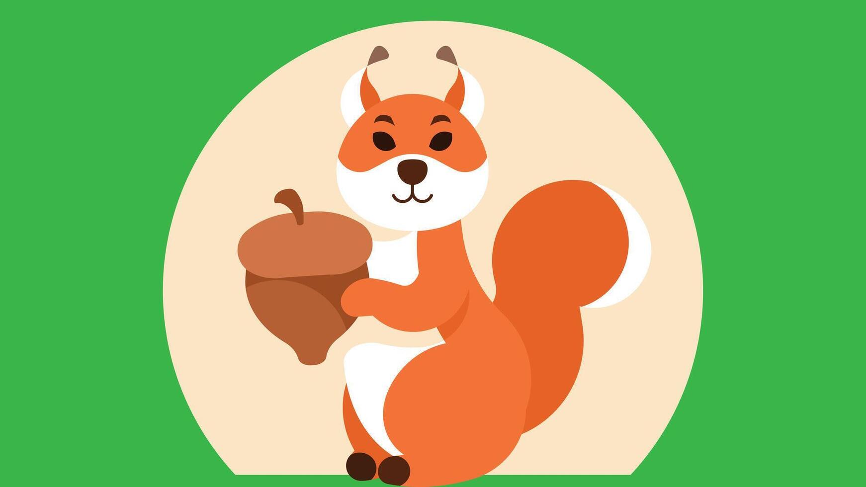 ardilla ardilla con nueces en manos aislado 45834844 Vector en Vecteezy