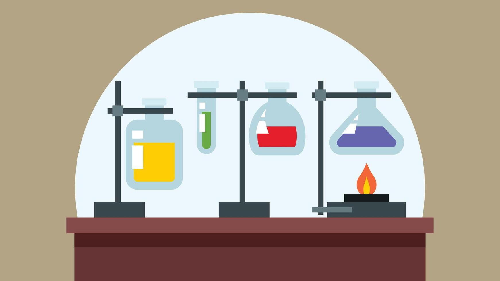 science test tubes concept vector