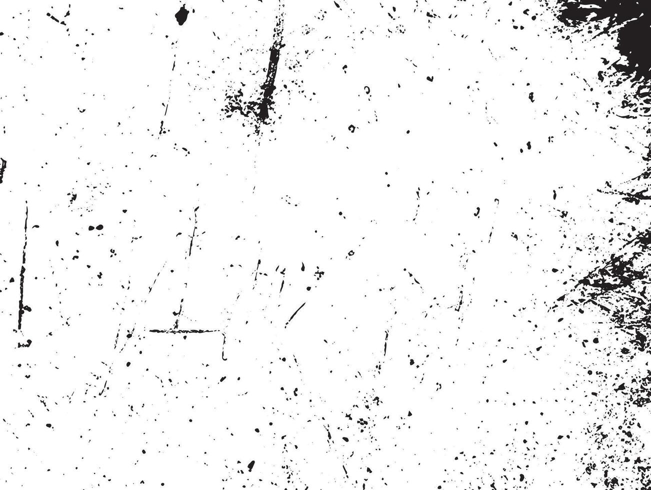 Grunge black and white pattern. Monochrome particles abstract texture. Background of cracks, scuffs, chips, stains, ink spots, lines. Dark design background surface. Gray printing element vector