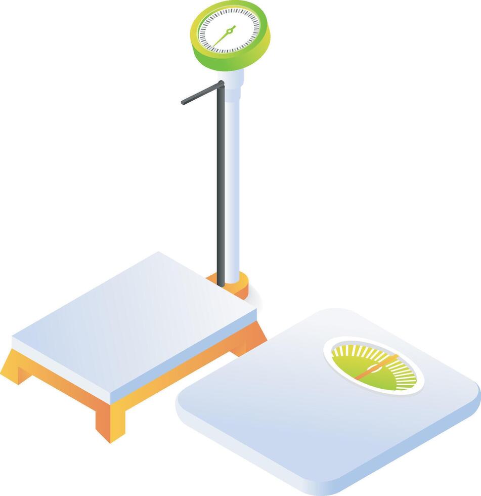 Weight weighing equipment vector