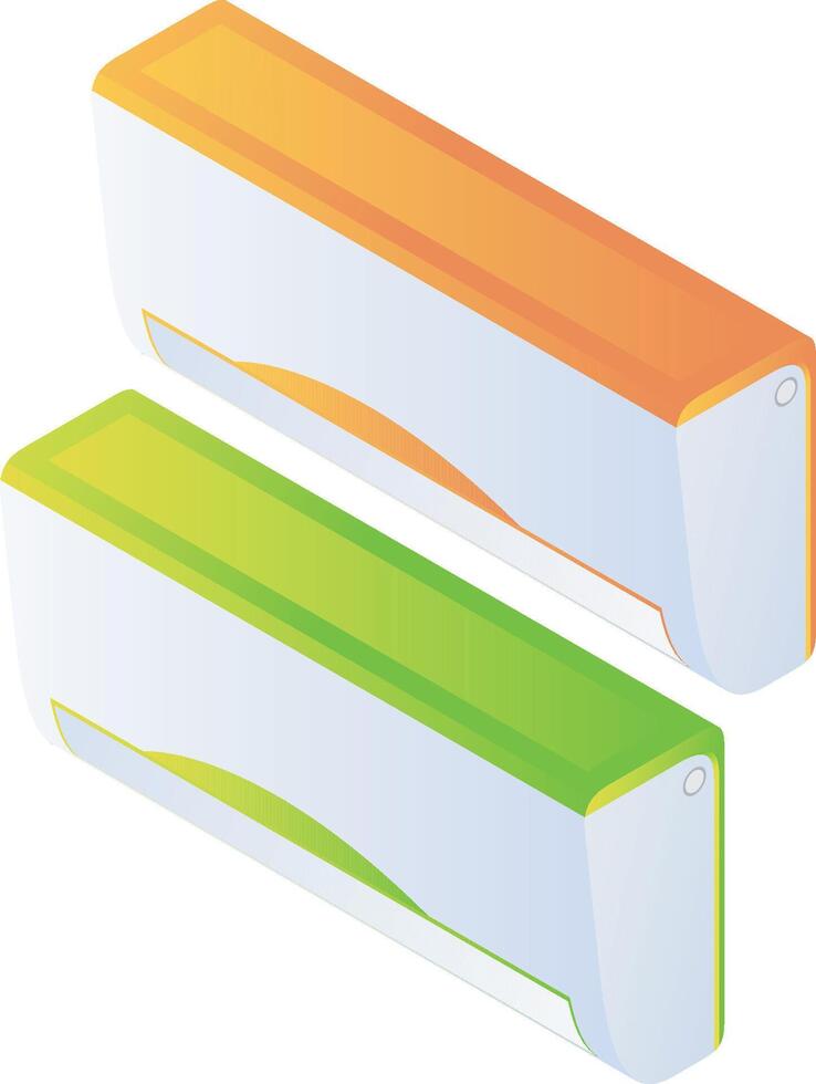 The air conditioning of isometric style vector