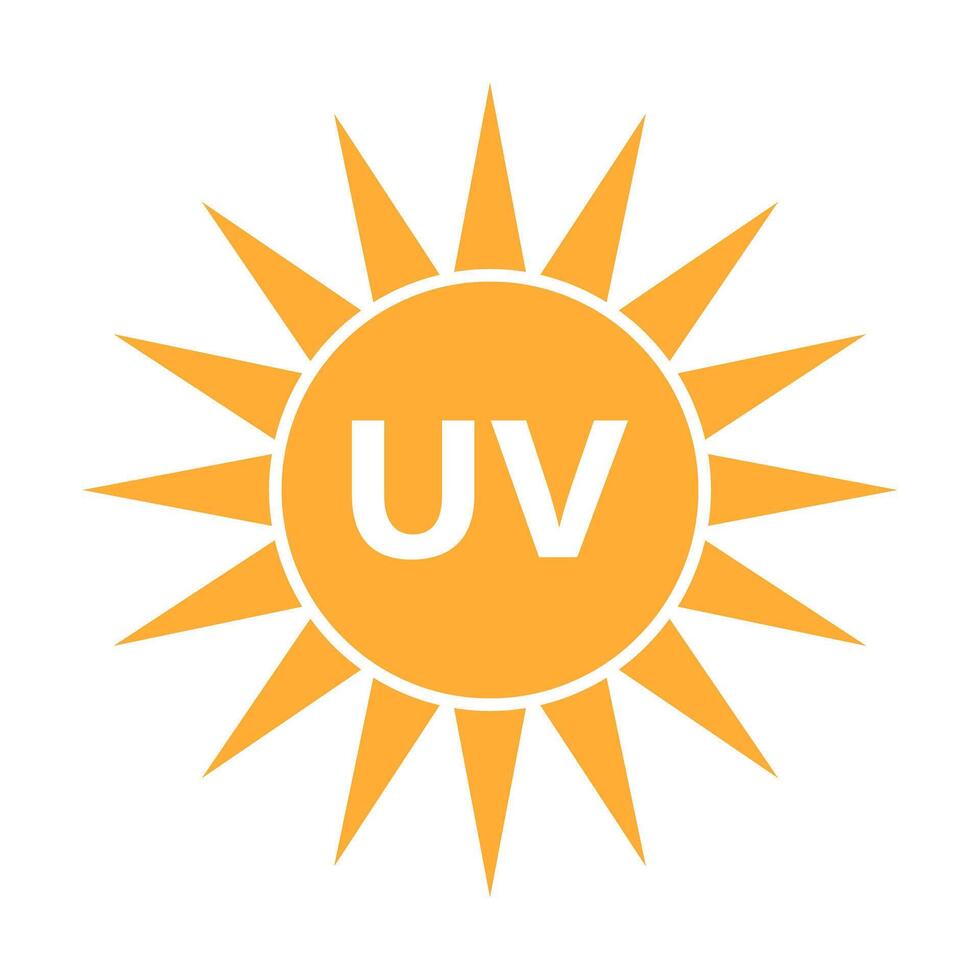 UV sun icon. Ultraviolet icon. vector