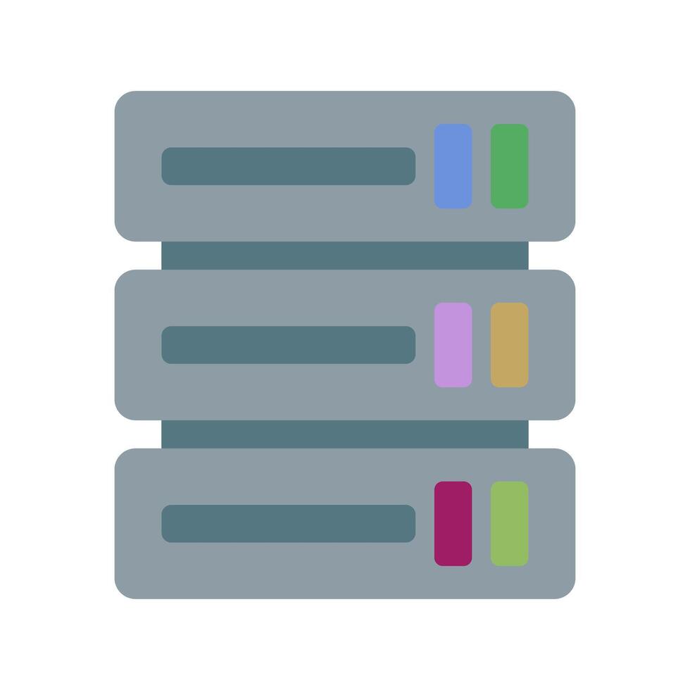 Pop database server icon. vector