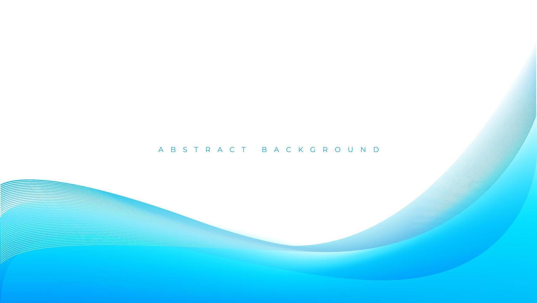 Blue wave background with wavy lines. suitable for banner, poster, presentation, web, social media. vector