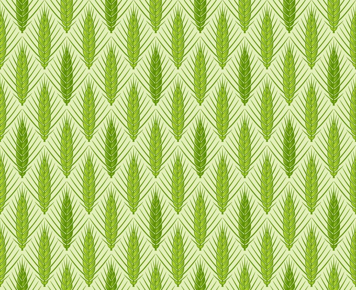 Cereal ears seamless pattern vector