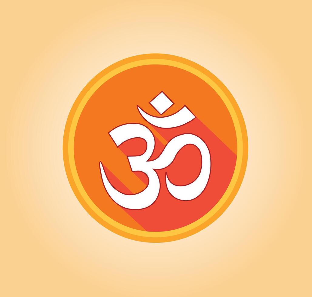 Om Aum spiritual symbol vector