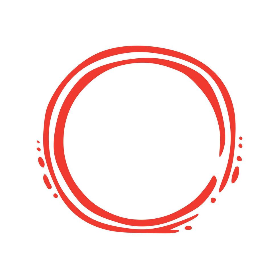 Abstract red frame or border circle. Dynamic splash liquid shape. Background for poster, cover, banner, placard. Logo design vector