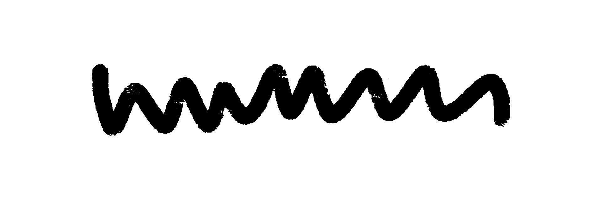 Black charcoal pencil scribble. Childish drawing. Doodles and curved line, straight thin stroke. pencil sketchy line. Grungy smear and rough crayon stroke. vector
