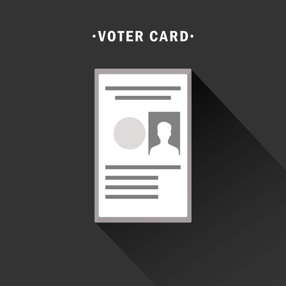 Indian Voter Identification Card vector