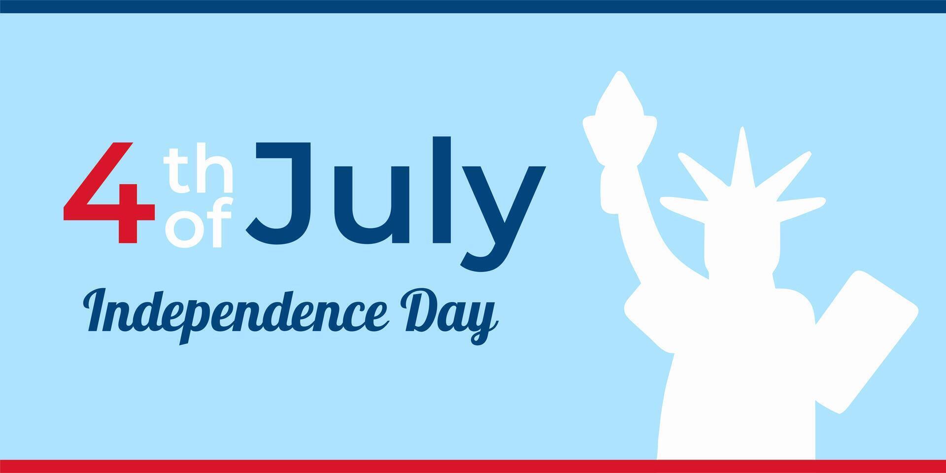 4th of July United States Independence Day celebration background suitable for promotion advertising, background, and banner. vector