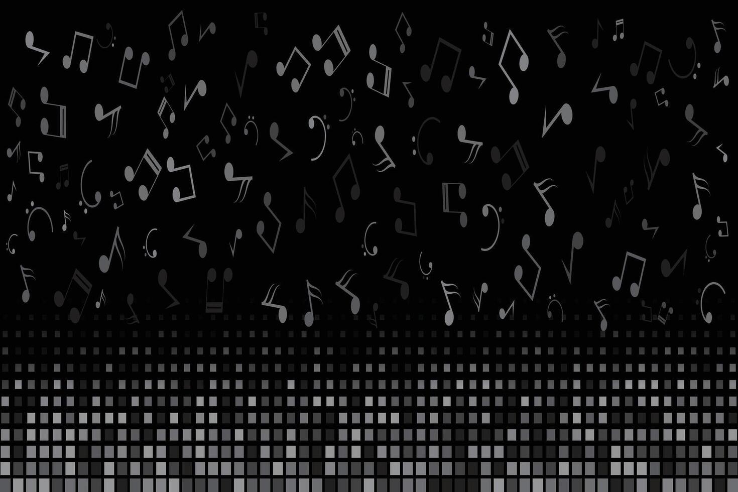 Modern music background vector