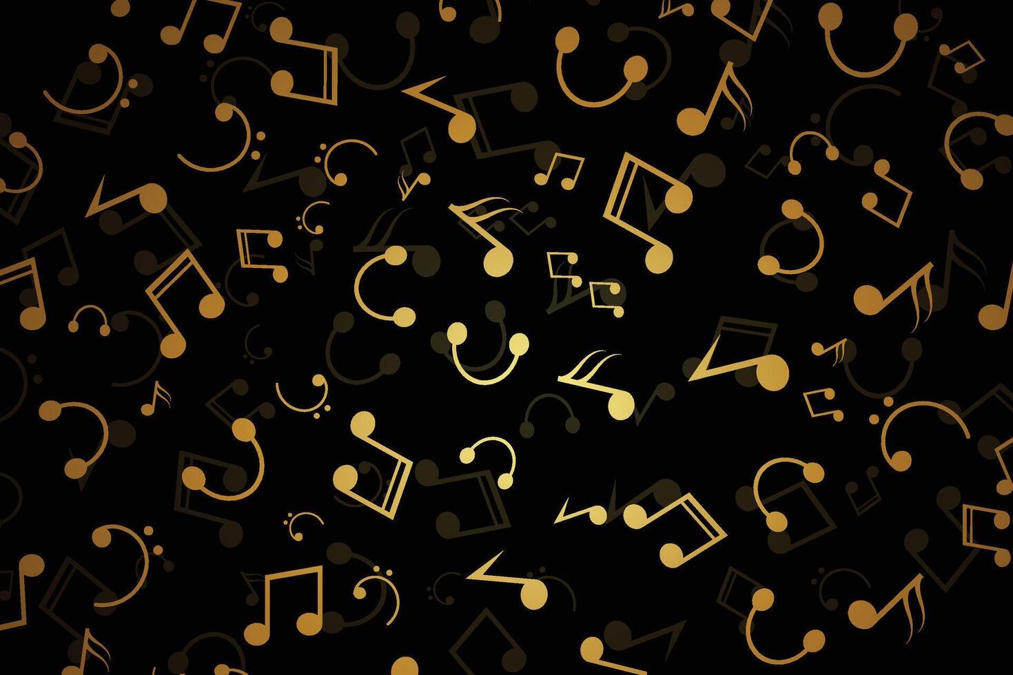 Modern music background vector