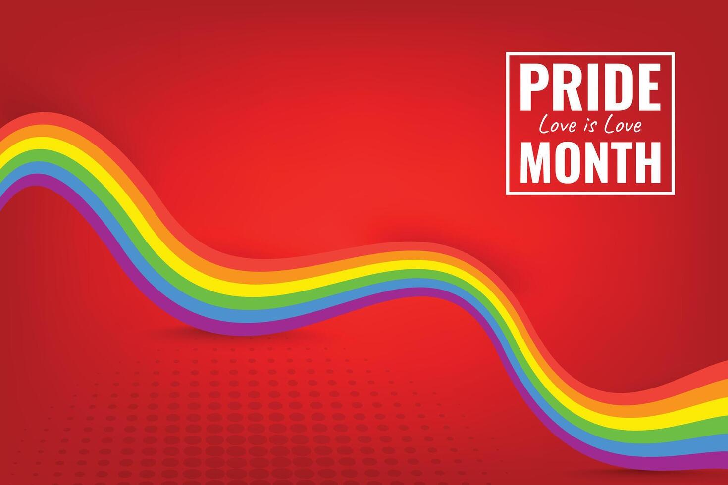 Happy pride month social media post design vector