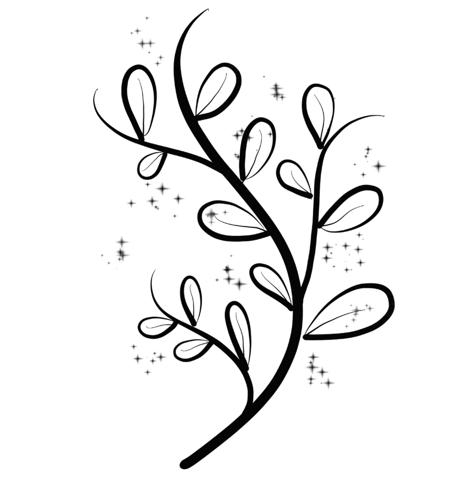 Leaves and flowers png