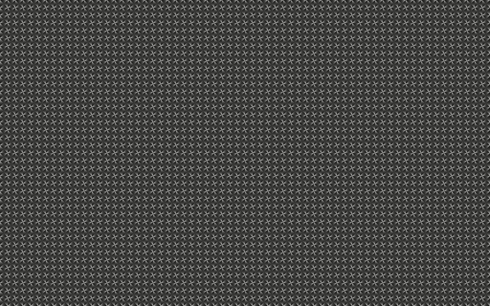 Black metal texture. Seamless triangular pattern. Abstract background with triangles. Carbon fiber texture vector
