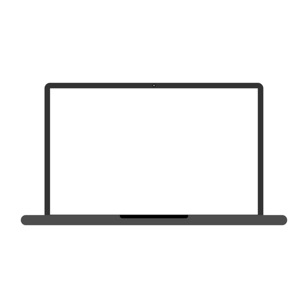 laptop mock up isolated, laptop mockup, laptop isolate blank screen display mockup pc illustration. Computer laptop with blank empty screen for copy space text. pc mock up with black frame. vector