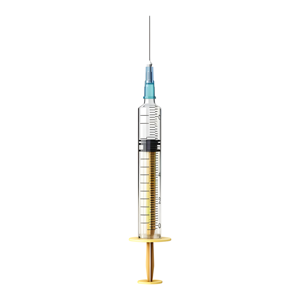 Medical Syringe on Transparent Background png