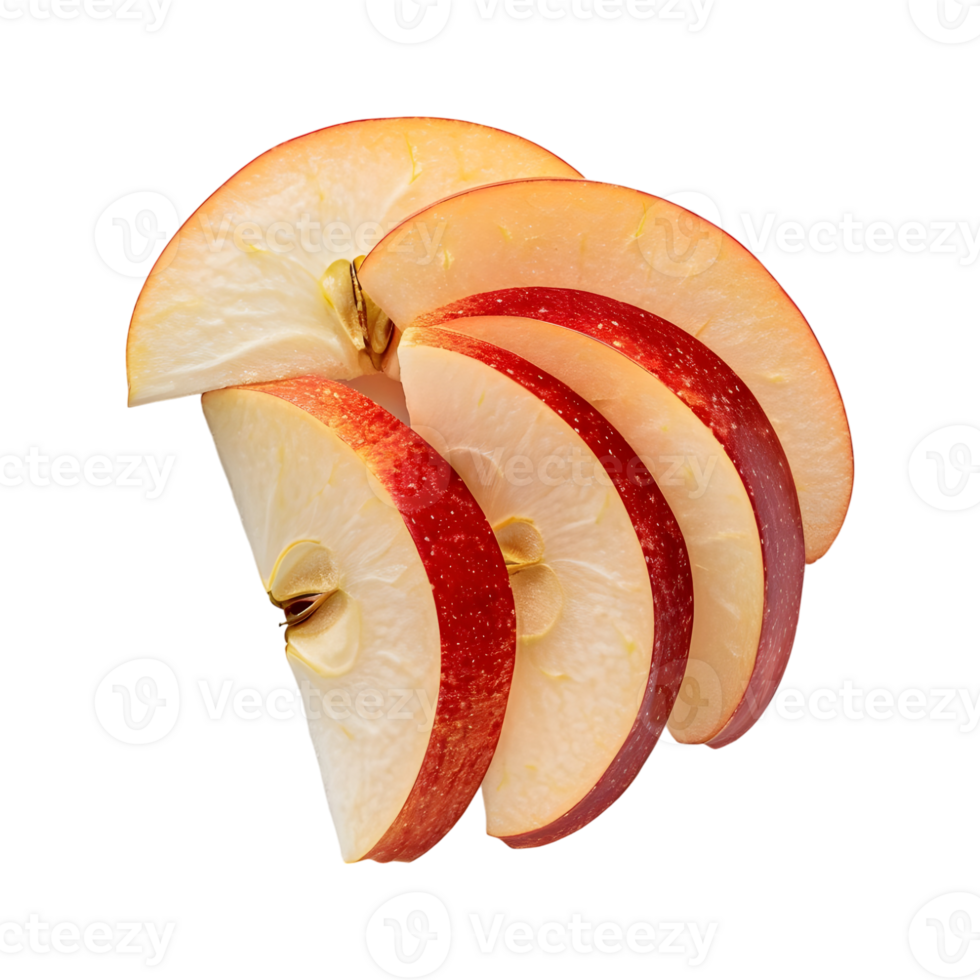 Apple Slices on Transparent Background png