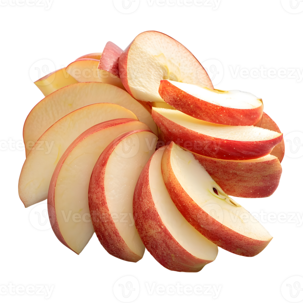 Apple Slices on Transparent Background png