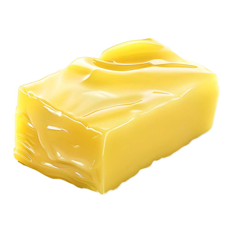 Yellow Butter on Transparent Background png