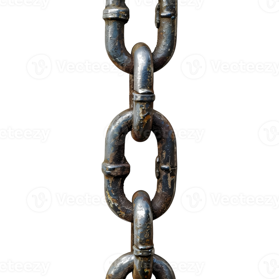 Black Chain on Transparent Background png