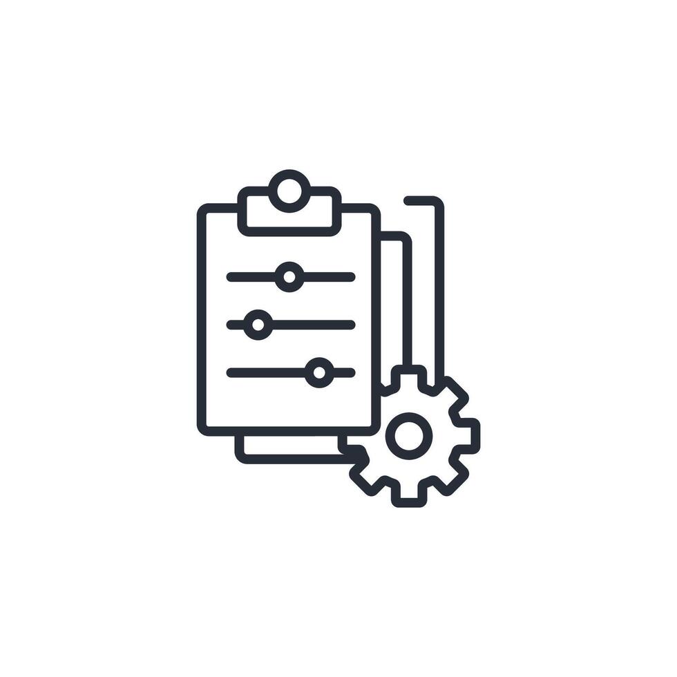 Adjustment icon. .Editable stroke.linear style sign for use web design,logo.Symbol illustration. vector