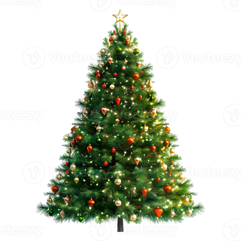Christmas Tree on Transparent Background png