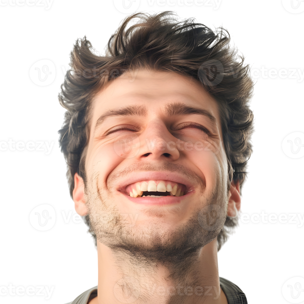 Cheerful Guy on Transparent Background png