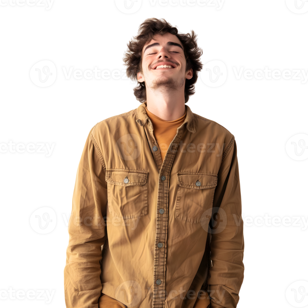 Cheerful Guy on Transparent Background png