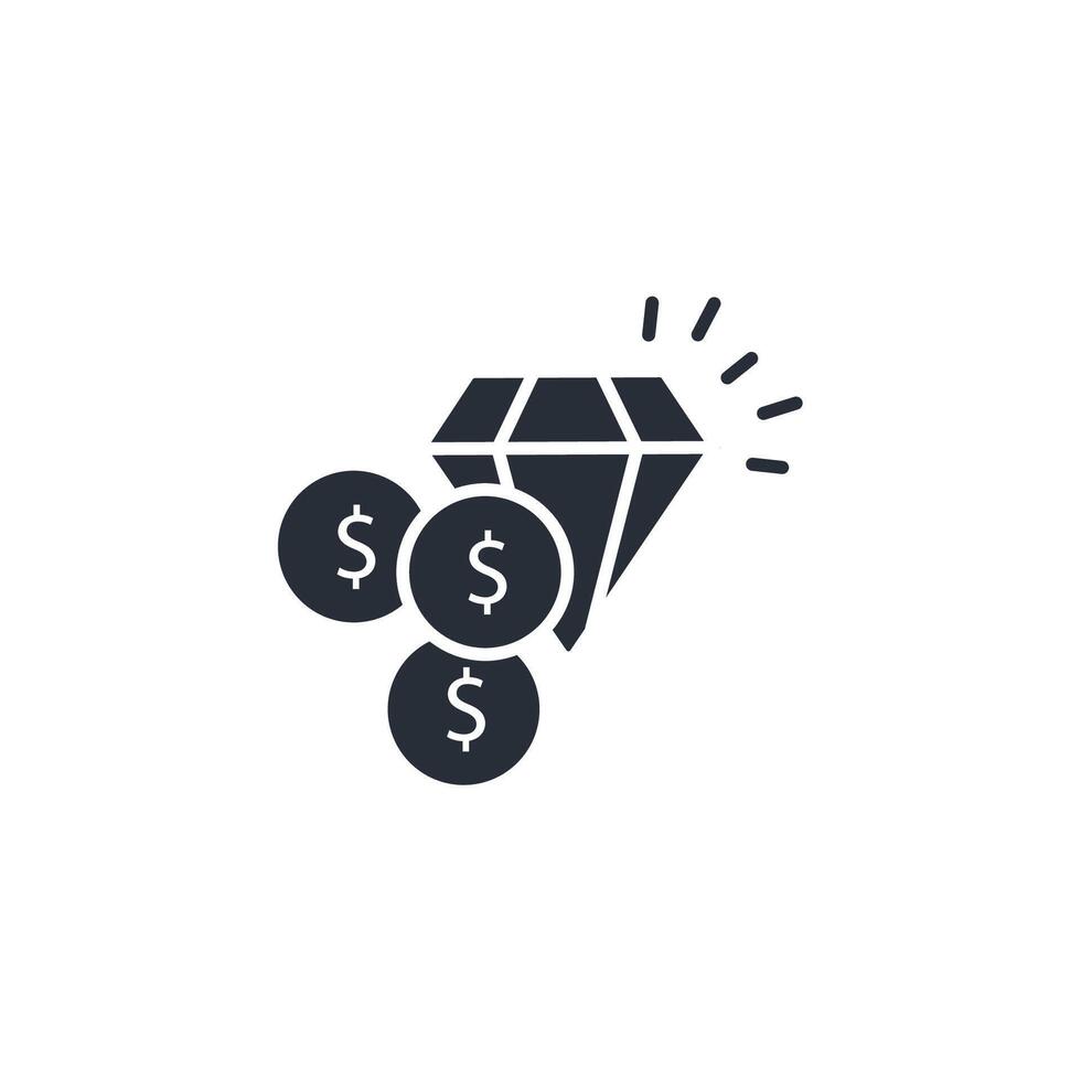 Value icon. .Editable stroke.linear style sign for use web design,logo.Symbol illustration. vector