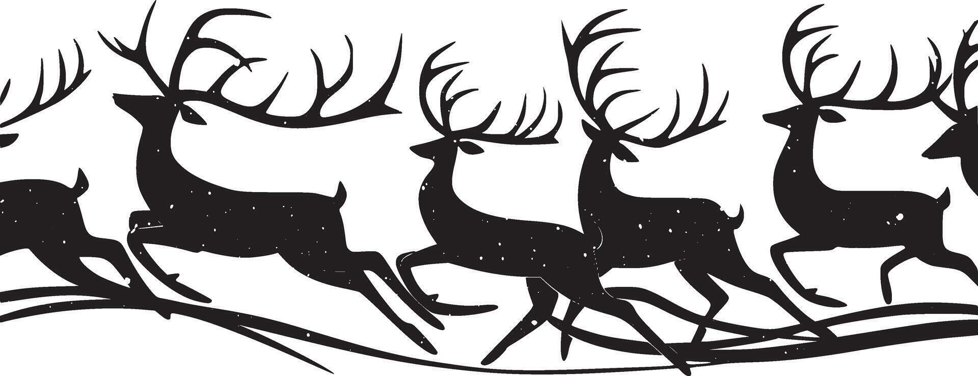 A black silhouette of Deer skull clip art. Hunter man design. Design template for Deer. vector