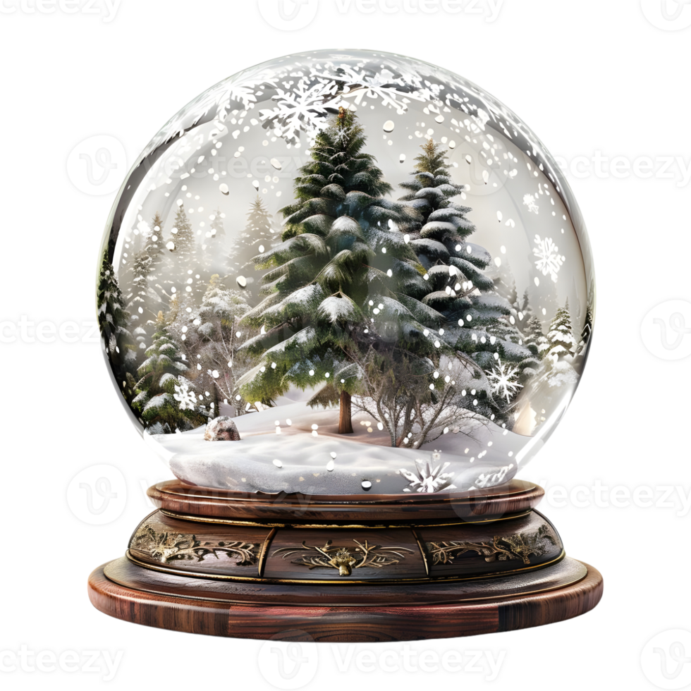 Beautiful Christmas globe on Transparent Background png