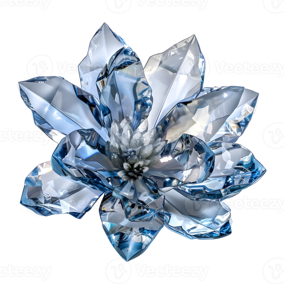 Marble Stone Flower on Transparent Background png