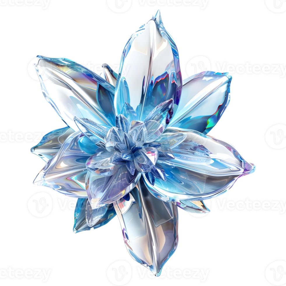 Marble Stone Flower on Transparent Background png
