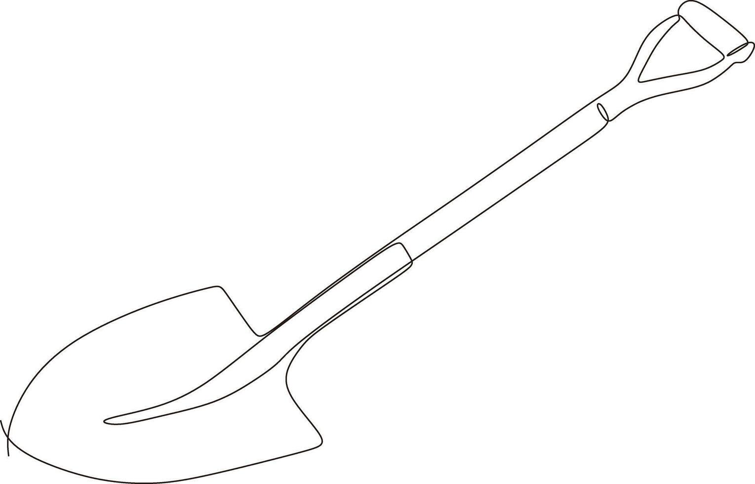 artisan and agricultural tools in continuous line art vector